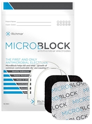 MicroBlock Antimicrobial Electrodes 3" x 5" Rectangle Cloth