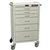 Harloff Mini24 Tall Medical Storage Cabinet, Six Drawers with Key Lock and Anesthesia Accessory
