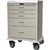 Harloff Mini24 Anesthesia Cart, Five Drawers, Short Cabinet with Breakaway Lock