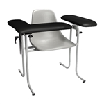 Dukal 4384F-BLK Blood Draw Chair, Standard Height