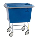 R&B Elevated Poly Laundry Truck - 8 Bushel