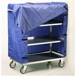 Lakeside Medium Duty, 4 Shelf, Large Utility Cart, with Nylon Cover