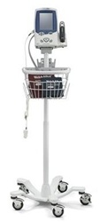 Mobile Stand with Basket for LXi and 300 Series Vital Signs Monitors