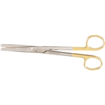Miltex Dissecting Scissors, Straight, Carb-N-Sert, Standard Beveled Blades - 6-3/4"