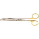 Miltex Dissecting Scissors, Curved, Carb-N-Sert, Standard Beveled Blades - 6-3/4"