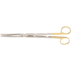 Miltex Dissecting Scissors, Straight, Carb-N-Sert, Standard Beveled Blades - 9"