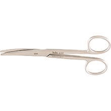 Miltex Dissecting Scissors, Curved, Rounded Blades -  5-1/2"