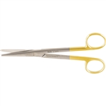 Miltex 6.75" Mayo Dissecting Scissors - Straight - Rounded Blades - Tungsten Carbide