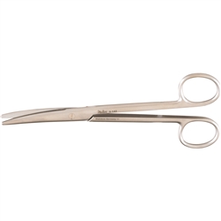 Miltex Dissecting Scissors, Curved, Rounded Blades - 6-3/4"