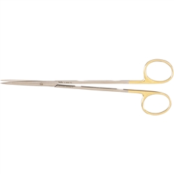 Miltex 7" Metzenbaum Scissors - Straight - Sharp Points - Delicate Pattern - Tungsten Carbide