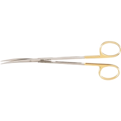 Miltex 7" Metzenbaum Scissors - Curved - Sharp Points - Delicate Pattern - Tungsten Carbide