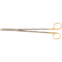 Miltex 9" Metzenbaum Scissors - Straight - Blunt Points - Tungsten Carbide