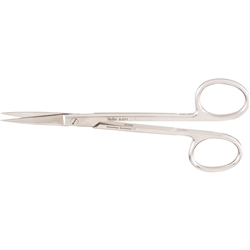 Miltex Surgery Scissors, Straight, Sharp-Sharp Points, Serrated Blade -  4-3/4"