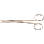 Miltex Surgery Scissors, Curved, Blunt-Blunt Points, Serrated Blade - 4-3/4"