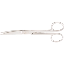 Miltex 6" Operating Scissors - Standard Pattern - Curved - Sharp-Sharp Points