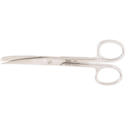 Miltex 4-3/4" Operating Scissors - Standard Pattern - Curved - Sharp-Blunt Points