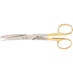 Miltex Operating Scissors, Sharp-Blunt Points, Curved, Carb-N-Sert - 5-1/2"