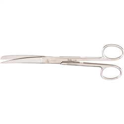 Miltex 7-1/4" Operating Scissors - Standard Pattern - Curved - Sharp-Blunt Points