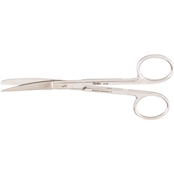 Miltex 5" Operating Scissors - Delicate Pattern - Lightweight - Curved - Sharp-Blunt Points