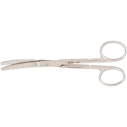 Miltex 5" Operating Scissors - Delicate Pattern - Lightweight - Curved - Blunt-Blunt Points