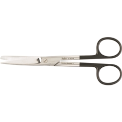 Miltex Operating Scissors, Sharp-Blunt Points, Curved, SuperCut Blade - 5-1/2"