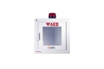 AED Wall Cabinet: Surface Mount with Alarm & Strobe (Security Enabled)