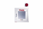 AED Wall Cabinet: Fully-Recessed with Alarm & Strobe, Security Enabled