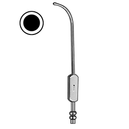 Sklar 6" Antrum Cannula, Malleable, Luer Lock 4mm, Curved Tip