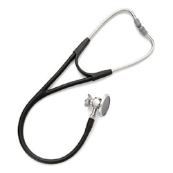 Welch Allyn Harvey DLX Stethoscope, Double Head, Black, Pediatric, 28"  [71 cm]