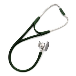 Welch Allyn Tycos Harvey DLX Stethoscopes, Double Head, Student Forest Green, 28" [27]