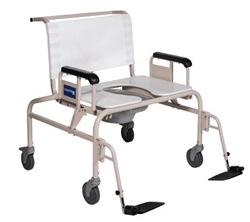 Gendron 5226 Shower Commode Chair with 26" Bariatric Wheeled and 750 lbs Weight Capacity