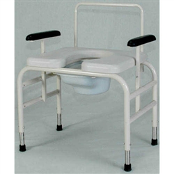 Gendron 523330, 30" Bariatric Height Adjustable Bedside Commode Chair with 750 lbs Weight Capacity