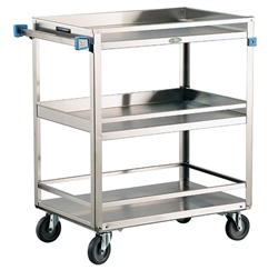 Lakeside Medium Duty, 3 Shelf, Medium Guard Rail Cart