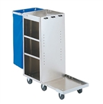 Lakeside Fold-Up Platform Housekeeping Cart, With Door
