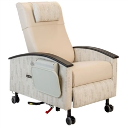 Winco Vero PRC, XL with 5" Casters, Footplate, Battery Backup, Recline Switch on Patient Right