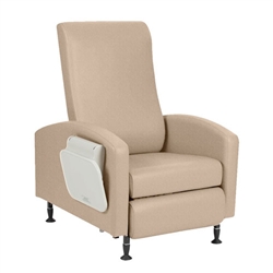 Winco Vero Care Cliner, Gas Back, Fixed Arms - 5" Casters