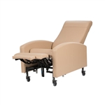Winco Vero Care Cliner, Gas Back, Swing Arms - 5" Casters and Footplate