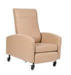 Vero XL Care Cliner, Push Back, Fixed Arms & 5" Casters