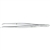 Miltex 5" Dressing Forceps - Curved Narrow Tips - Non-Locking - Thumb Handle