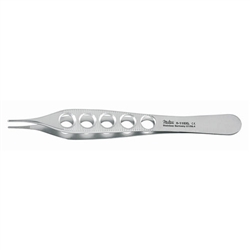 Miltex 4.75" Adson Dressing Forceps - Delicate - Serrated - Fenestrated Thumb Handle