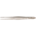 Miltex 5-1/2" Dressing Forceps - Delicate Serrated Tips - Non-Locking - Fluted Handles