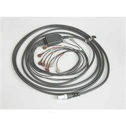 10 Lead Patient Cable for Q-Stress. AHA 25" lead wires with pinch connection