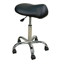 Oakworks Stool - Professional with Saddle Seat (Height Range: 19" - 25")