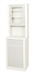 UMF Treatment Cabinet with upper cabinet section, 1 door, 1 shelf, 20"W x 65"H x 16.25"D