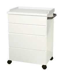 UMF Modular Treatment Cabinet (Mobile), 4 Drawers, 25"W x 34.25"H x 18"D