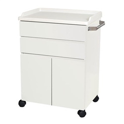 UMF Modular Treatment Cabinet (Mobile), 2 Doors, 2 Drawers, 25"W x 34.25"H x 18"D