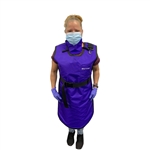 Wolf X-Ray 63001TC-XX Protective Coat Apron, Medium and Lead Free with Thyroid Collar, 0.5mm