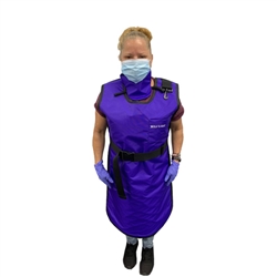 Wolf X-Ray 63011TC-XX Protective Coat Apron, Large and Lead Free with Thyroid Collar, 0.5mm