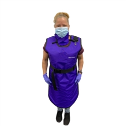 Wolf X-Ray 63073TC-XX Protective Coat Apron, Small and Lead Free with Thyroid Collar, 0.5mm