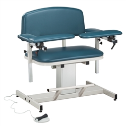 Clinton Power Series, Extra-Wide, Blood Drawing Chair with Padded Arms